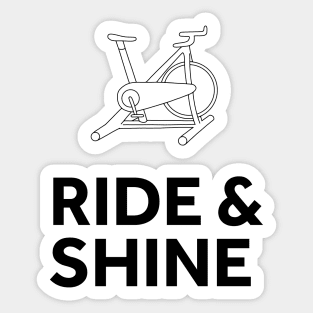 Ride & Shine Spin Class Sticker